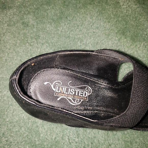 Black Wedge Dress Heels - Picture 2 of 2